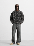 Camo Crewneck - Black